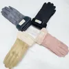 Atacado-Women Winter Finger Gloves Australia Touch Screen Gloves Thicken Ski Gloves Color Solid Warm Soft Good Quality