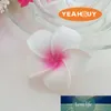100ピース9センチホワイアン5彩彩機本物のタッチ人工PEプルメリアの花の頭DIYの結婚披露宴のヘッドウェアの装飾