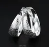 Damen Große Ohrring 5cm Charme Ohr Reifen Huggie Schmuck Geschenk 925 Silber Überzugskreis Dekorative Muster Ohrringe