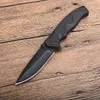 KS 1338WM Assisted Fast Open Flipper Folding Knife 8Cr13Mov Blade Black G10 Handle EDC Pocket knives