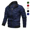 Bomber da uomo Primavera Autunno Cappotto da pilota militare Zipper Tactical Mens Giacche da moto Cargo Air Force Flight Coats 201127