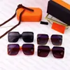 New Designer Sunglasses Fashion Eyewear Rectangle Letter Design for Man Woman Full Frame 4 Color High Quality301P