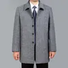 Hombres de alta calidad Abrigo de lana Otoño Invierno Abrigo de lana Chaqueta de lana Hombre Abrigo de guisante Hombres Invierno Abrigo largo Homme Plus Tamaño 7XL 201127