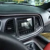Dodge Challenger 2015の炭素繊維センターのコンソールのナビゲーションフレーム装飾トリム2015 ABS車のインテリアアクセサリー