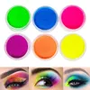 8Colors Neon Eyeshadow Pigment Matte Mineral Spangle Nail Powder accept your logo