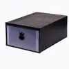 두꺼운 투명 신발 상자 컬러 스택 가능한 서랍 저장 상자 플라스틱 구두 캐비닛 남성과 여성 구두 저장소 가정 마무리 상자