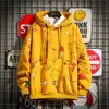 인쇄 까마귀 남자 streetwear 아주 새로운 망 하라주쿠 후드 봄 가을 패션 후드 스웨터 높은 거리 탑스 LJ201222