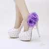Tatlılık Sevimli 2020 El Yapımı Düğün Ayakkabı Beyaz Dantel Doğum Günü Partisi Ayakkabı Kadın Bahar Aplikler Annesi Gelin1