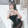 Anime Rascal ne rêve pas de lapin fille Sakurajima Mai Cosplay combinaison Sexy perruque Costume278Q