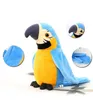 Animais de estimação eletrônicos falando papagaio brinquedos engraçado Som recorde de pelúcia presente de Natal para crianças crianças lj201105