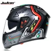 Jiekai Dot zatwierdzony pełny kask motocyklowy zmywalny podszewka z podwójnym obiektywem szybki wyścigowy wyścigowy kask Casco Casque Moto