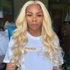 Ishow 13x4 Transparent Lace Front Wig Human Hair Full Lace Wigs 13x1 Part Blonde Color 613 Brazilian Body Loose Deep Wave Peruvian Straight 10-30inch for Women