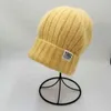 Vrouwelijke mutsen haar winter hoeden voor vrouwen casual herfst gebreide beanie meisje mode hoge kwaliteit motorkap cap zacht konijn f