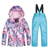 Vestes de Ski d'hiver pour enfants, veste de neige imperméable et coupe-vent de haute qualité pour filles, Ski et Snowboard