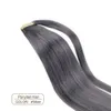 16inch cabelo humano extensões de rabo de cavalo #Grey grampo na parte do cabelo rabo de cavalo Wrap Around Grey rabo de cavalo das extensões do cabelo 120G