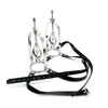 Leather Bondage female Stainless Steel adjustable torture play Clamps metal Nipple clips breast BDSM Restraint Fetish sexy toy