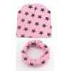 1 Set Winter Herbst Häkeln Baby Hut Mädchen Boy Cap Baumwolle Schal Beanie Star Infant Kinder Kleinkinder Kinder Neue Snood Weiche H jllbCK