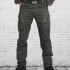 Mäns Casual Cargo Pants Classic Outdoor Army Tactical Sweatpants Andningsbar Lätt Vattentät Militär Snabb Torra Byxor H1223