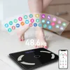 Yimeis Scale Floor Smart Fat Digital Huit Équilibre des couleurs noires Connect Balances Bluetooth SE45001 T200523