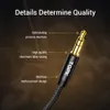 Topk Jack 3 5 O -kabel 3 5mm högtalarlinje aux -kabel för telefon samsung xiaomi oneplus bil hane till manlig kabel176c9895480