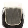 Großhändler 4x4 transparent Spitzenverschluss 100% menschliches Haar Körperwelle 14-20inch
