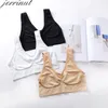 Jerrinut 3pcs seksowne biustonosze z biustonoszem dla kobiet bez padu plus push up Up Braslete Brassiere Bra Vest Wireless Active Bra LJ200821