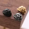 10,5*7MM DIY Metall Armband Schmuckherstellung für Geschenk Silber/Gold/Schwarz Edelstahl Löwe Charms