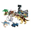 モックジュラシック公園の世界クリスマスのおもちゃ恐竜ティラノサウルスindominusレックスビルディングブロックレンガのおもちゃ子供ギフトx0102