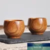 Hölzerne Tasse Holz Kaffee Tee Bier Saft Milch Wasser Becher Primitive Mode handgemachte Holz Bier hochwertige natürliche Tasse Drop Shipping