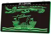 LD0108 Flagge von Brunswick Kanada 3D-Gravur LED-Lichtschild Großhandel Einzelhandel