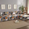 Sofa Cover Set Couvercle géométrique Couvercle de canapé élastique pour salon Animaux Animaux Corner l Chaise longue Longue 215 J2