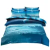 3D Galaxy Duvet Cobertura Conjunto único duplo gêmeo / rainha 2pcs / 3 pcs / 4 pcs conjuntos de cama universo exterior espaço temático cama de cama 201211