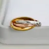 Anello di design 3 in 1 alla moda Anelli in acciaio inossidabile 316L di alta qualità Gioielli per uomo e donna