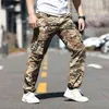 Mege Camouflage летние тактические грузовые брюки военную широкую ногу рабочая одежда повседневная уличная одежда быстрые сухие наружные боевые брюки H1223