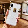 Квадратный прозрачный чехол для телефона iPhone 11 8 7 7plus X Bling Metal Clear Crystal Cover Back для iPhone XS Max XR 6 6s 8 Plus Case4289571