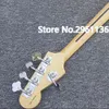 E-Gitarre 5 Saiten Precision P Bass grauer Korpus in natürlicher Farbe