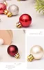 99 pzlotto Palle di Natale Ornamenti 3 cm Albero di Natale Appeso Palla Oro Rosa Champagne Rosso Metallizzato Palline di Natale Decor3131714