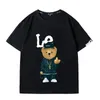 귀여운 곰 인쇄 짧은 소매 티셔츠 2022 남성과 여성 플러스 사이즈 6xl에 대한 새로운 브랜드 느슨한 편안한 반팔 티셔츠