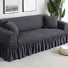 Wasserdichte einfarbige farbe elastische sofa abdeckung für wohnzimmer gedruckt plaid stretch protection slipcovers sofa couch abdeckung l form lj201216