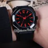 2021 OCTO 102738 PVD All Black Steel Case Black Dial Red Marker