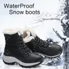 Botas de inverno femininas botas de neve à prova d'água femininas botas de tornozelo quentes sapatos femininos Y200915