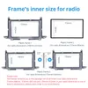 Doppel-Din-Autoradio-Blende für 2011 Toyota Venza, Stereo-Installation, DVD-Rahmen, Panel-Platte, Installationsset, Abdeckung, Verkleidung, hohe Qualität