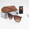 2024 CASE RAIEBANITY Black 1 Piece Ladies Fashion Solglasögon Herr Raobaa Brown Glasses Solglasögon Metal Designer Frame Dark Lens W8D4