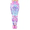 Zohra Spring Fashion Women Legins Exotic Purple Flowers Printing Legging Elegant Cozy High Waist Woman Leggings LJ200820