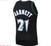 100% cuciture Kevin Garnett #21 1997-98 Swingman Jersey XS-6xl Maglie da basket Maglie da basket da pallacanestro da uomo a buon mercato Gioventù giovine