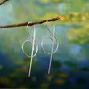 2022 Trendy Muziek Symbool Oorbellen voor Dames Simple Treble Clef Notitie Oorbellen FashionTemperament Vrouw