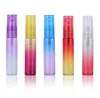 5ML Travel Liquid Fine Goofum Perfume Atomizer Бутылки Бросальные градиентные пластиковые спрей Пустая бутылка SN3339