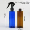 20 x Refillable Empty 240ml 8oz PET Plastic Shampoo Cream Bottle with Trigger Pump Squqre Clearing Bottles