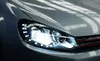 1 juego de accesorios para automóviles con faros LED para VW POLO 2011-2018, luz de circulación diurna, faro delantero