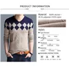 Pulls pour hommes Browon Autumn Vintage Sweater Men de chandail sans colles de Noël Fashion Vneck Casual Slim Pulls Men For Business 221008
